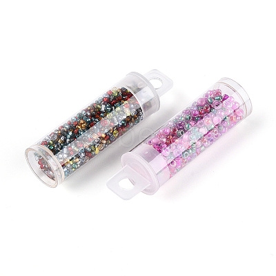 7 Bottles DIY Glass Seed Beads Sets DIY-N006-02G-1