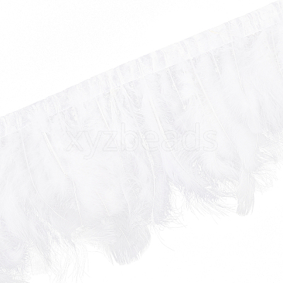 Rooster Hackle Feather Trim Fringe OCOR-WH0057-15-1