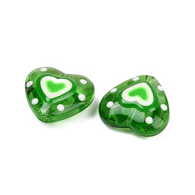 Handmade Lampwork Beads Strands LAMP-R004-06B-07-1