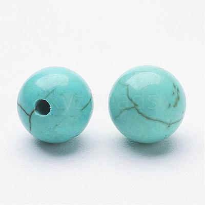 Natural Magnesite Beads G-P212-6mm-1