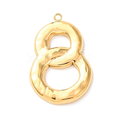 Textured 304 Stainless Steel Pendants STAS-K317-03G-1