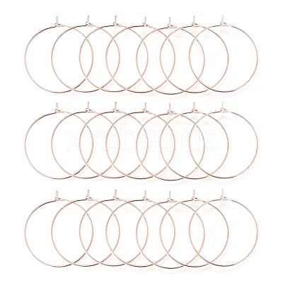 Brass Wine Glass Charm Rings Hoop Earrings X-EC067-2RG-1