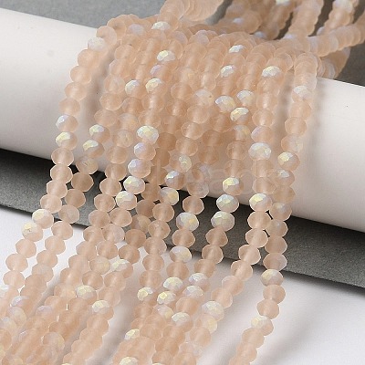 Imitation Jade Glass Beads Strands EGLA-A034-T2mm-MB20-1