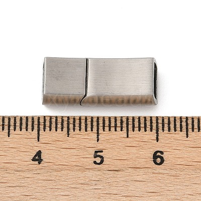 304 Stainless Steel Snap Lock Clasps STAS-U055-02A-P-1