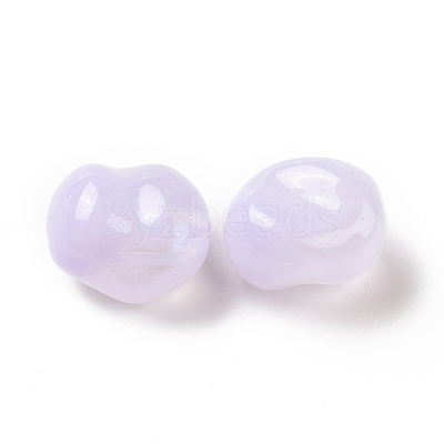 Opaque Acrylic Beads OACR-E015-08A-1
