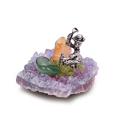 Natural Amethyst Cluster Ornaments PW-WG37425-01-1