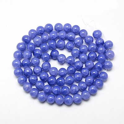 Baking Paint Crackle Glass Beads Strands X-DGLA-Q023-6mm-YS14-1