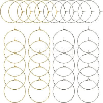 316 Stainless Steel Wine Glass Charms Rings STAS-UN0015-83A-1