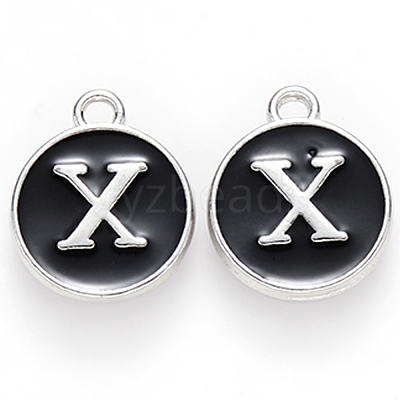 Platinum Plated Alloy Charms ENAM-S118-02X-P-1
