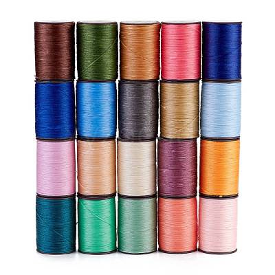 Flat Waxed Polyester Thread String YC-D004-01-M-1
