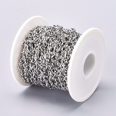Tarnish Resistant 304 Stainless Steel Figaro Chains CHS-L001-138-0.8mm-1