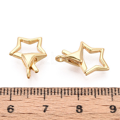 Brass Lobster Claw Clasps KK-T078-23G-1