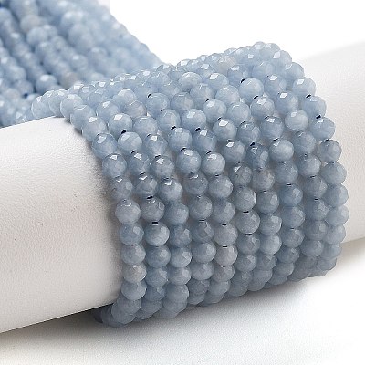 Natural Angelite Beads Strands X-G-G161-A05-05-1