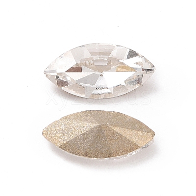 Glass Rhinestone Cabochons GGLA-P002-03A-09-1