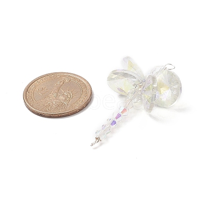 Dragonfly Glass Big Pendants PALLOY-JF01967-1