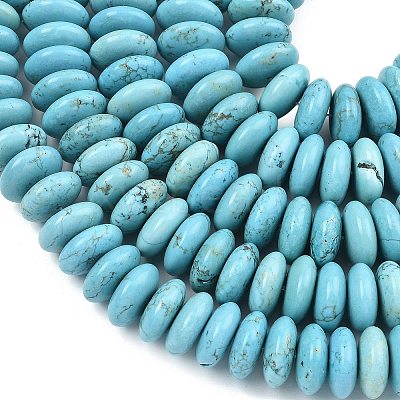 Dyed Natural Magnesite Beads Strands G-B173-A01-02-1
