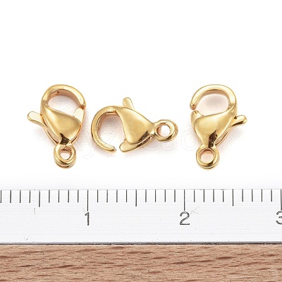 304 Stainless Steel Lobster Claw Clasps X-STAS-H352-01B-G-1