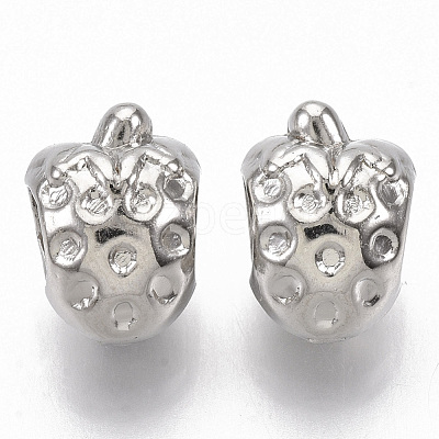 Plating ABS Plastic European Beads KY-T019-07-1
