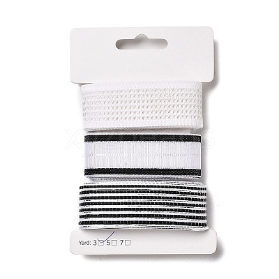 9 Yards 3 Styles Polyester Ribbon SRIB-A014-G06-1