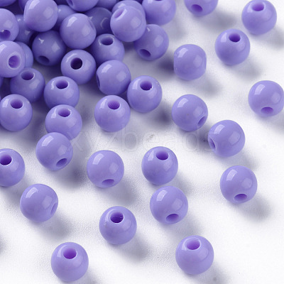 Opaque Acrylic Beads MACR-S370-C6mm-SS2114-1