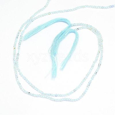 Natural Blue Topaz Beads Strands G-G914-2mm-12-1