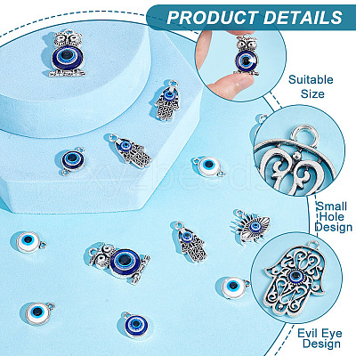Evil Eye Jewelry Making Finding Kit FIND-PH0008-04-1