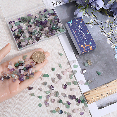 4 Strands 4 Styles Natural Mixed Gemstone Chip Beads Strands G-SC0002-78-1