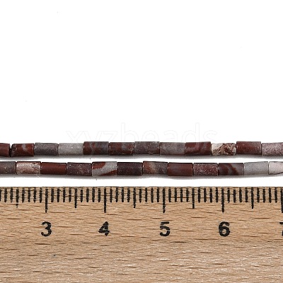 Natural Red Rainbow Jasper Beads Strands G-M389-21-1