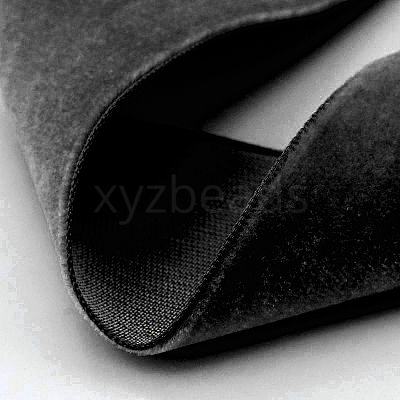 Polyester Velvet Ribbon for Gift Packing and Festival Decoration SRIB-M001-10mm-030-1