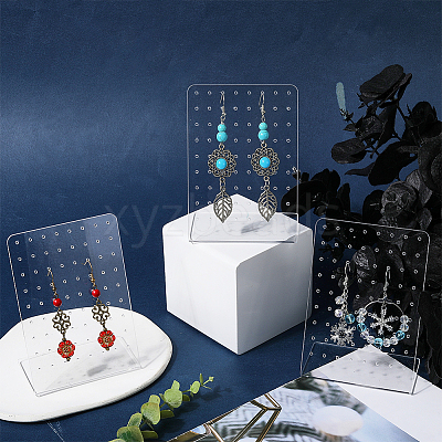 4Pcs Acrylic Earring Displays EDIS-SP0001-04C-1