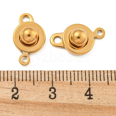 Ion Plating(IP) 201 Stainless Steel Snap Clasps STAS-F139-082G-1