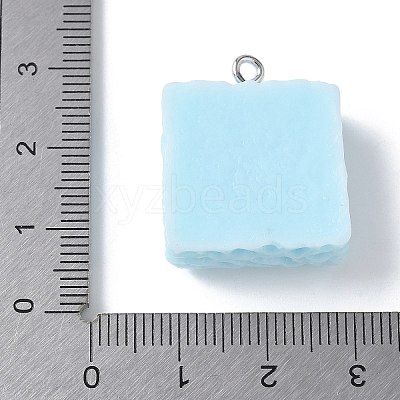 Opaque Resin Pendants X-RESI-Z033-02P-A-1