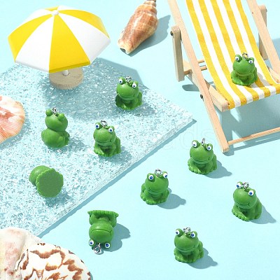 50Pcs Opaque Resin Pendants RESI-SZ0002-08-1