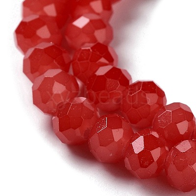 Baking Paint Imitation Jade Glass Bead Strands LS-DGLA-A034-J4MM-A32-1