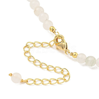 Natural Mixed Gemstone Round Beaded Necklaces NJEW-M214-07G-1