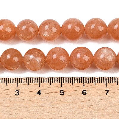 Natural Sunstone Beads Strands G-G342-A04-10.5mm-1