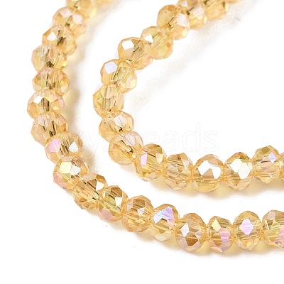 Electroplate Glass Beads Strands EGLA-A044-T2mm-B03-1