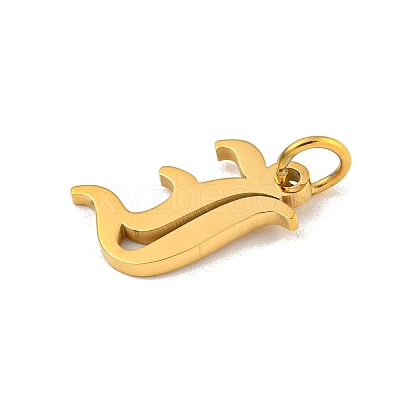 Ion Plating(IP) 304 Stainless Steel Charms STAS-I010-01G-I-1