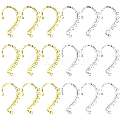 20Pcs 2 Colors Alloy Ear Cuff Findings PALLOY-CJ0002-62-1