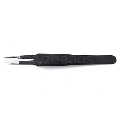 Spray Painted 201 Stainless Steel Beading Tweezers TOOL-G021-07-1