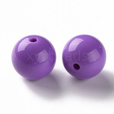 Opaque Acrylic Beads X-MACR-S370-C20mm-30-1