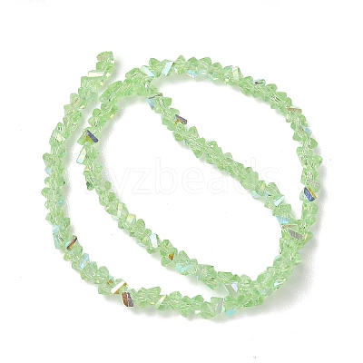 Electroplate Transparent Glass Beads Strands EGLA-P061-04C-AB19-1