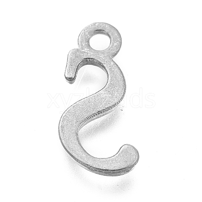 Alloy Letter Pendants LS-PALLOY-J718-01C-S-1