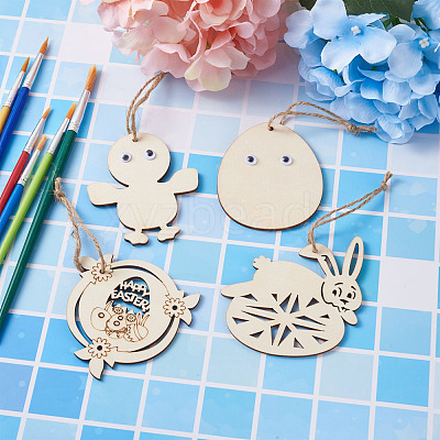 Wooden Cutouts Ornaments WOOD-TA0002-39-1