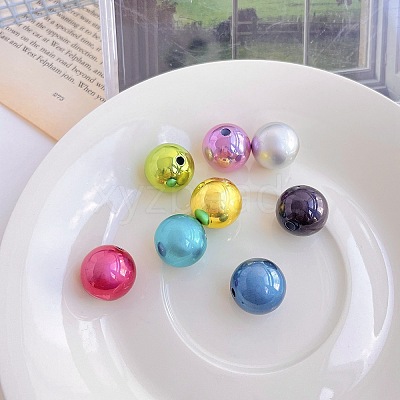 Opaque Acrylic Beads OACR-P024-02-1