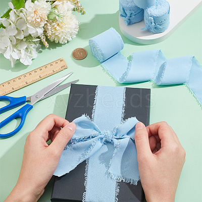 5M Cotton Frayed Ribbons OCOR-WH0045-09D-1