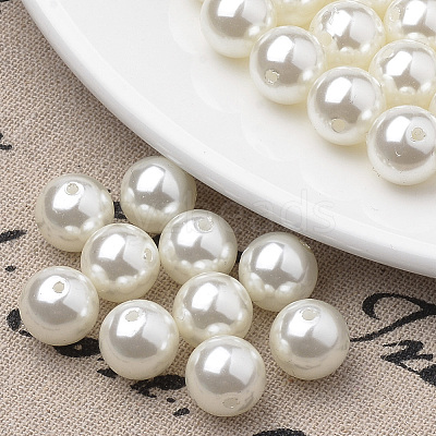 Eco-Friendly Plastic Imitation Pearl Beads Strands MACR-S285-8mm-05-1
