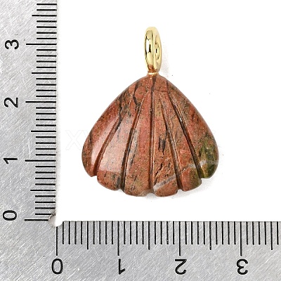 Natural Mixed Stone Carved Pendants G-C282-05-1