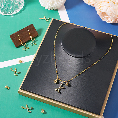 8Pcs 4 Styles Brass Pendants KK-TA0009-02-1