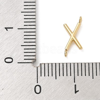 304 Stainless Steel Letter Connector Charms STAS-M108-01G-24-1